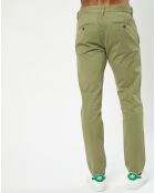 Pantalon Coton Bio Stig Tappered Leger kaki clair