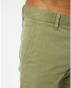 Pantalon Coton Bio Stig Tappered Leger kaki clair