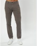 Pantalon Coton Bio Stig Tappered Leger gris foncé