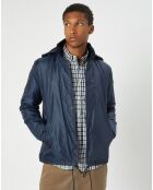 Blouson en micro ripstop bleu marine