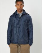 Blouson en micro ripstop bleu marine