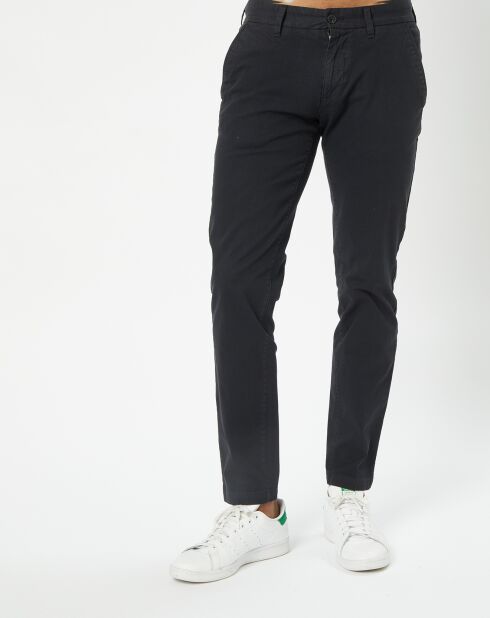 Pantalon Stig Tapered twill noir