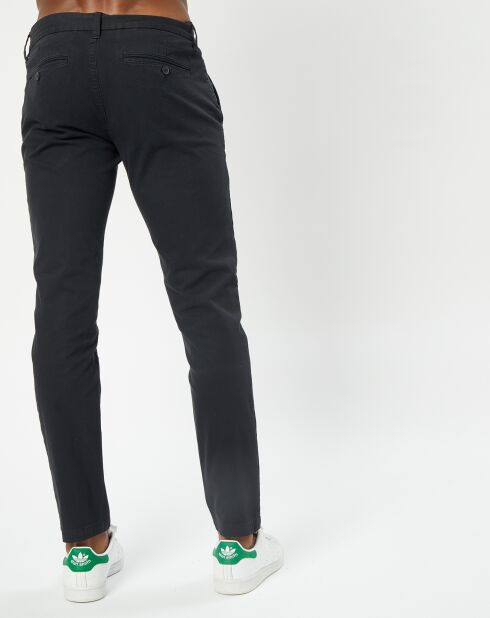 Pantalon Stig Tapered twill noir