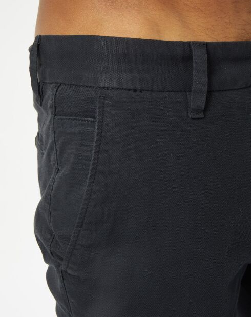 Pantalon Stig Tapered twill noir