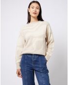 Pull en Laine mélangée Néo jacquard bicolore beige/écru