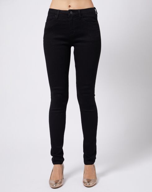 Jean Skinny en coton mélangé à teneur en stretch confortable noir