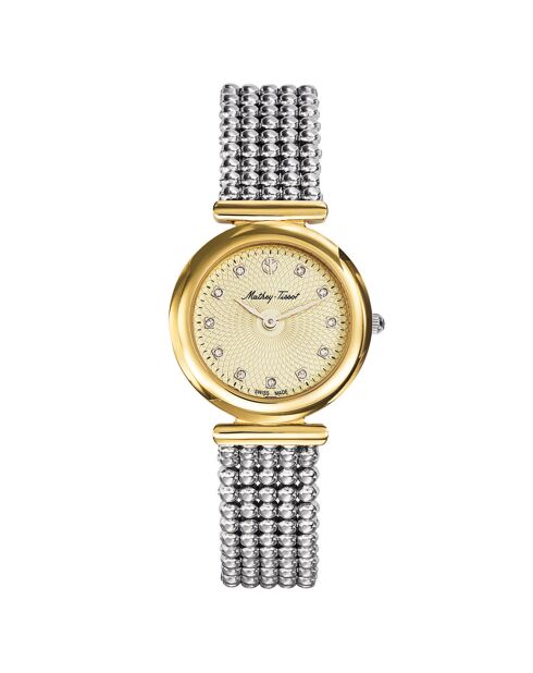 Montre Femme Quartz en Acier Allure argenté/doré