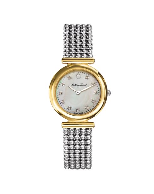Montre Femme Quartz en Acier Allure argenté/doré