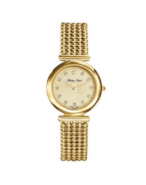 Montre Femme Quartz en Acier Allure dorée