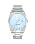 Montre Homme Quartz en Acier Mathy Orient argentée
