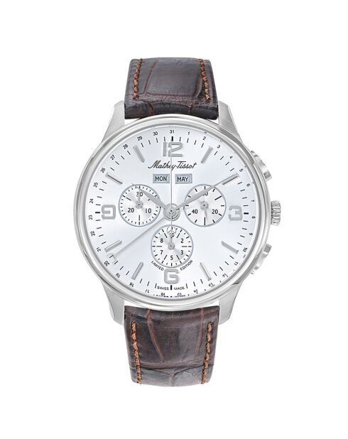 Montre Homme Quartz en Cuir Edmond 5040F marron
