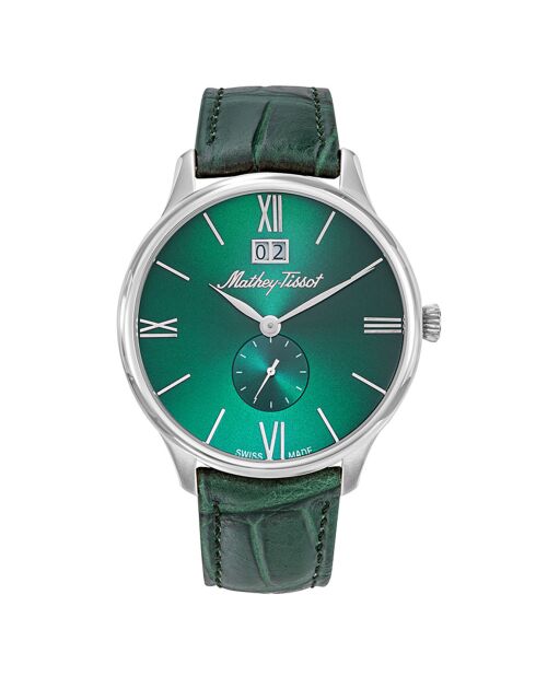 Edmond Green Quarz Herrenuhr aus Leder