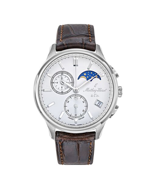 Montre Homme Quartz en Cuir Edmond G10 marron
