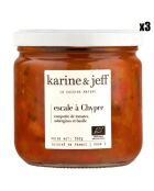 3 Bocaux Escale à Chypre : compotée de Tomates, Aubergines & Basilic 3x350 gr