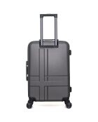Valise Moyen Séjour 4 roues doubles Uster 65 cm gris foncé