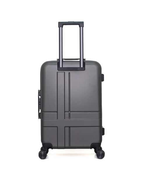 Valise Moyen Séjour 4 roues doubles Uster 65 cm gris foncé