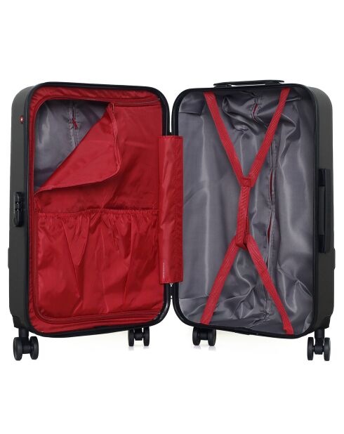 Valise Moyen Séjour 4 roues doubles Uster 65 cm gris foncé