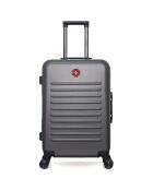 Valise Moyen Séjour 4 roues doubles Wil 65 cm gris foncé