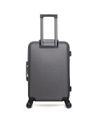 Valise Moyen Séjour 4 roues doubles Wil 65 cm gris foncé