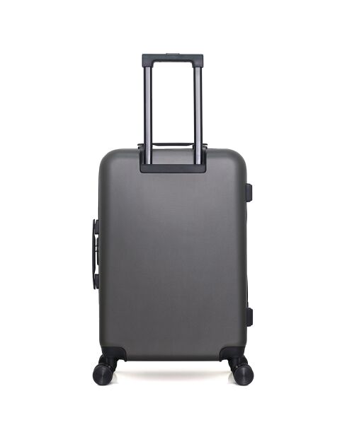 Valise Moyen Séjour 4 roues doubles Wil 65 cm gris foncé