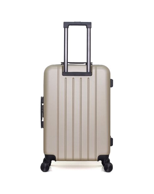 Valise Moyen Séjour 4 roues doubles Rüti 65 cm beige