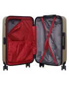 Valise Moyen Séjour 4 roues doubles Rüti 65 cm beige