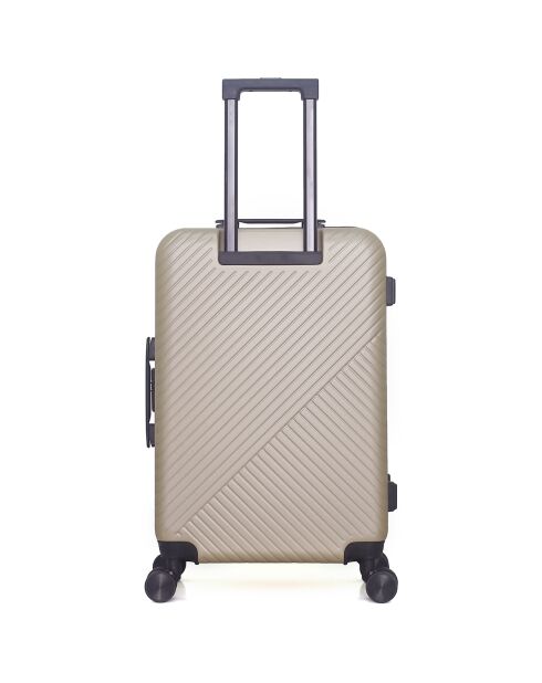 Maleta Spiez Long Stay con 4 ruedas dobles, 75 cm, color beige
