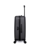 Spiez Long Stay Koffer mit 4 Doppelrollen 75 cm schwarz