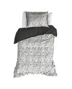 Dark Ombre Waddle dekbedovertrekset van katoensatijn