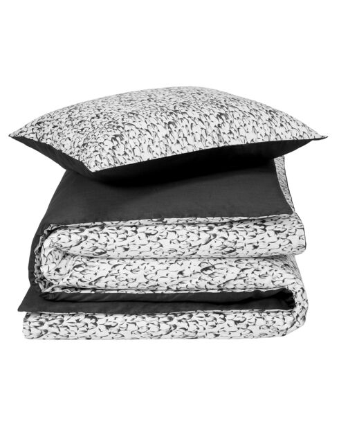 Dark Ombre Waddle Bettbezug-Set aus Baumwollsatin