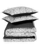 Dark Ombre Waddle dekbedovertrekset van katoensatijn