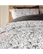 Dark Ombre Waddle dekbedovertrekset van katoensatijn