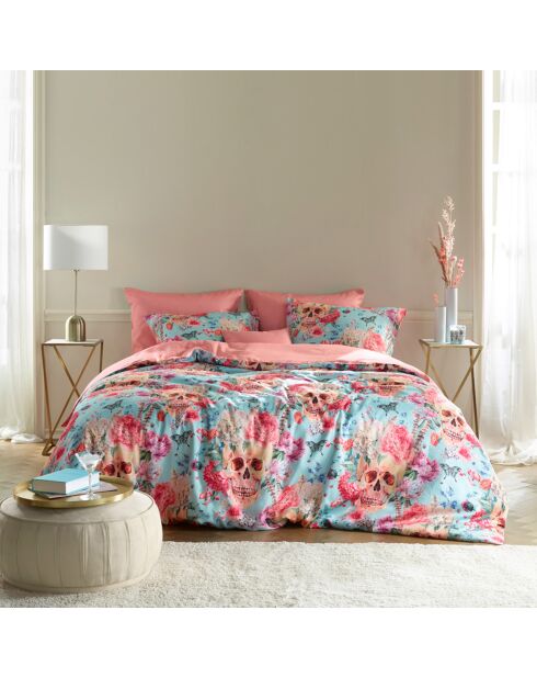 Mexicana Bettwäsche-Set aus Baumwollsatin in Rouge