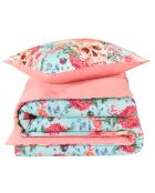 Parure housse de couette en Satin de Coton Mexicana blush