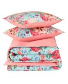 Parure housse de couette en Satin de Coton Mexicana blush