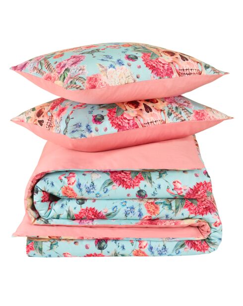 Mexicana Bettwäsche-Set aus Baumwollsatin in Rouge