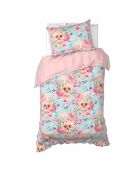 Parure housse de couette en Satin de Coton Mexicana blush