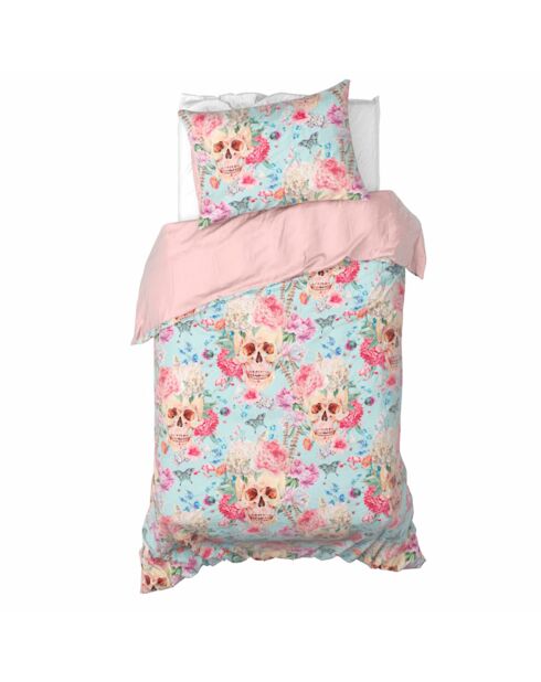 Mexicana Bettwäsche-Set aus Baumwollsatin in Rouge