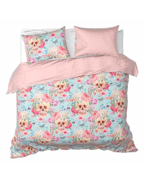 Mexicana Bettwäsche-Set aus Baumwollsatin in Rouge