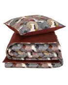Parure housse de couette en Satin de Coton Goliath bordeaux