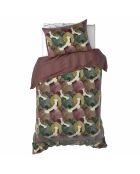Parure housse de couette en Satin de Coton Goliath bordeaux