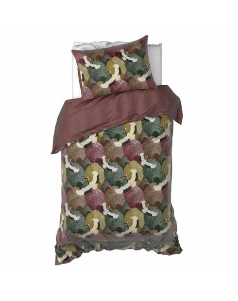 Parure housse de couette en Satin de Coton Goliath bordeaux