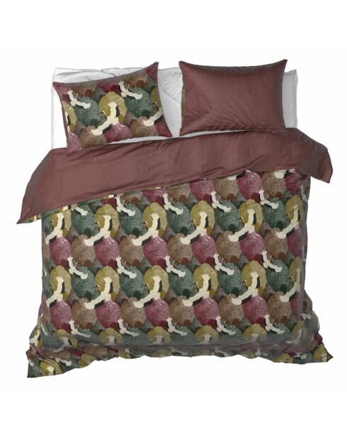 Parure housse de couette en Satin de Coton Goliath bordeaux