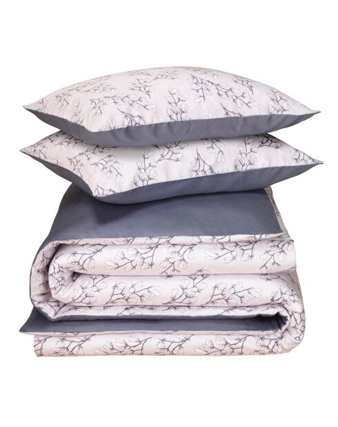 Parure housse de couette en Satin de Coton Posy lavender