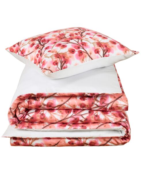 Set copripiumino Ines Blushy Cheeks in raso di cotone