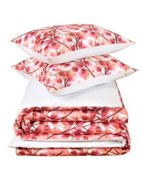 Set copripiumino Ines Blushy Cheeks in raso di cotone