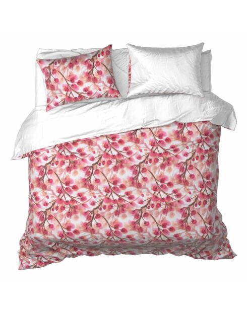 Set copripiumino Ines Blushy Cheeks in raso di cotone