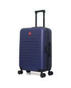Valise Cabine 4 roues doubles Wil 55 cm bleu marine