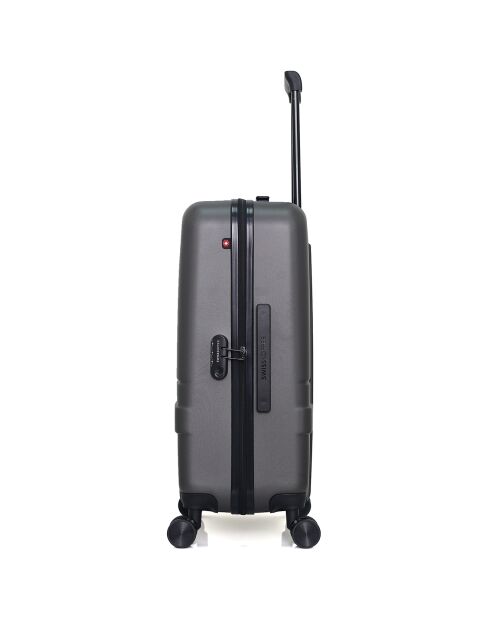 XXS Kabinenkoffer 4 Doppelrollen Uster 42 cm dunkelgrau