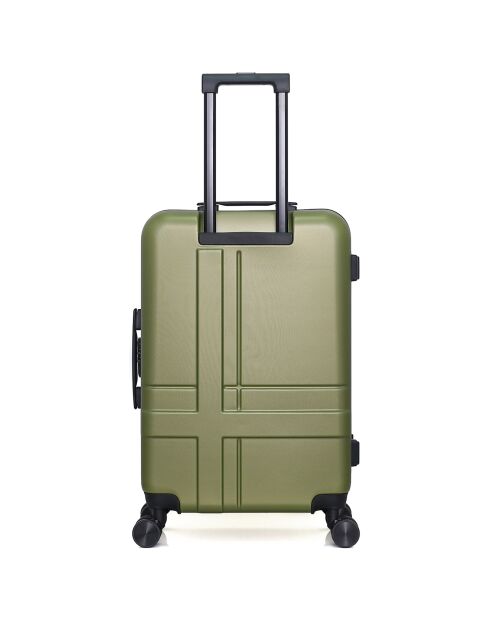 Maleta de cabina XXS con 4 ruedas dobles Uster, 42 cm, verde caqui
